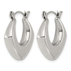 Stainless Steel Square Hoop Earrings for Women