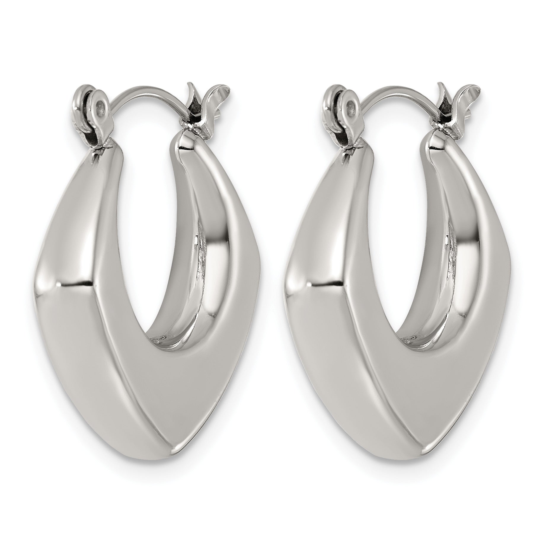Stainless Steel Square Hoop Earrings for Women