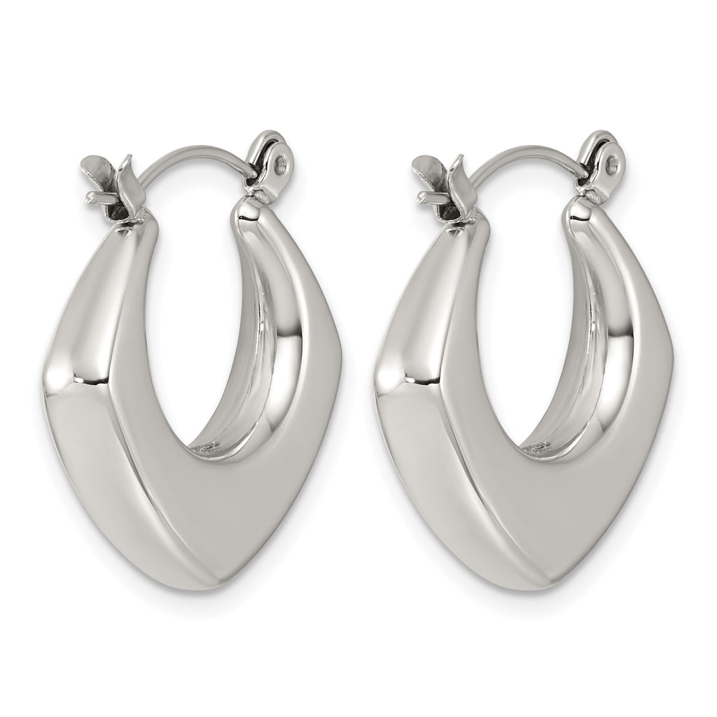 Stainless Steel Square Hoop Earrings for Women