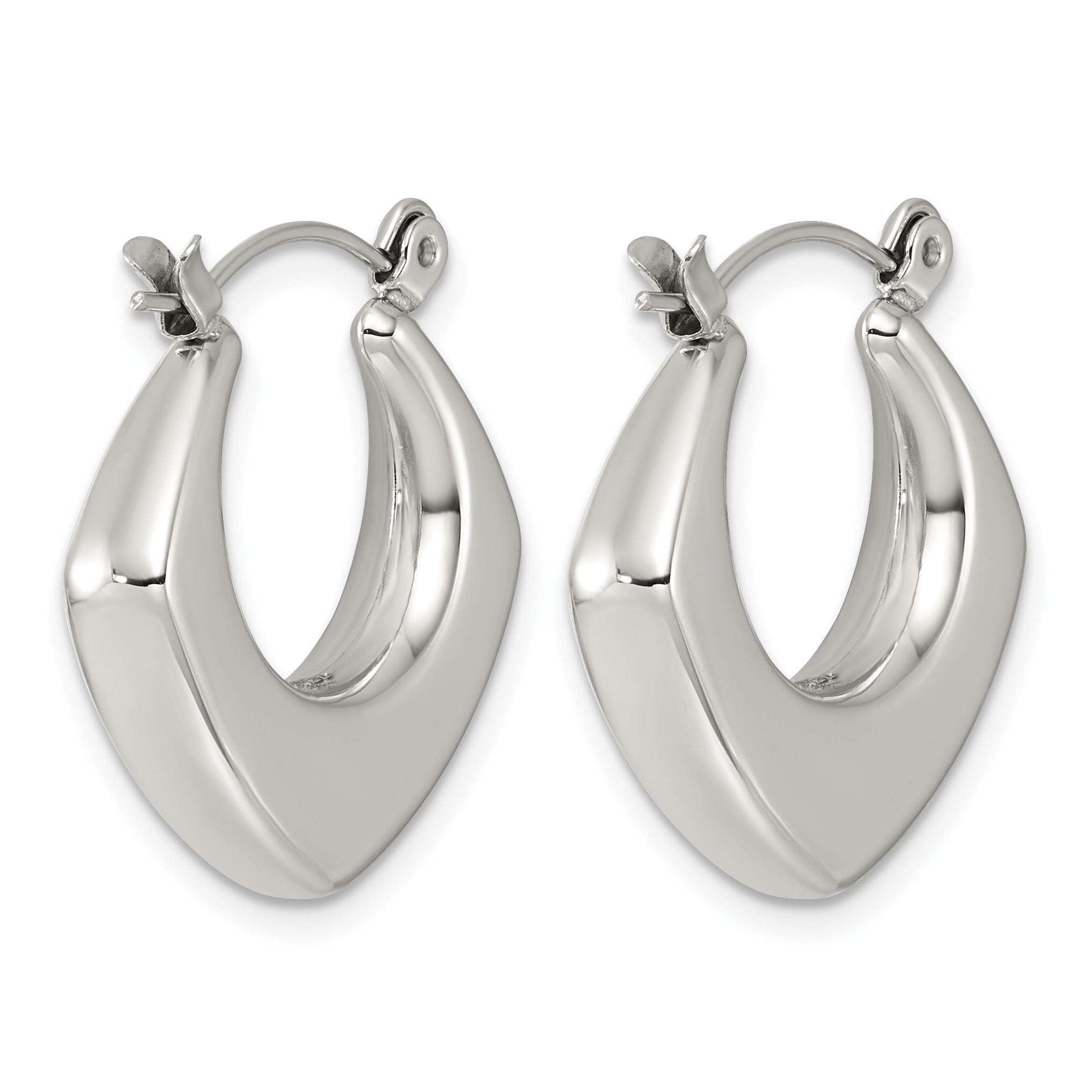 Stainless Steel Square Hoop Earrings for Women