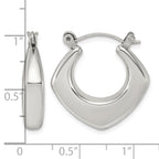 Stainless Steel Square Hoop Earrings for Women