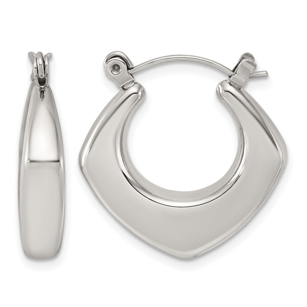 Stainless Steel Square Hoop Earrings for Women