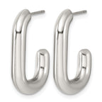 Stainless Steel J-Hoop Earrings for Women