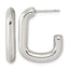 Stainless Steel J-Hoop Earrings for Women
