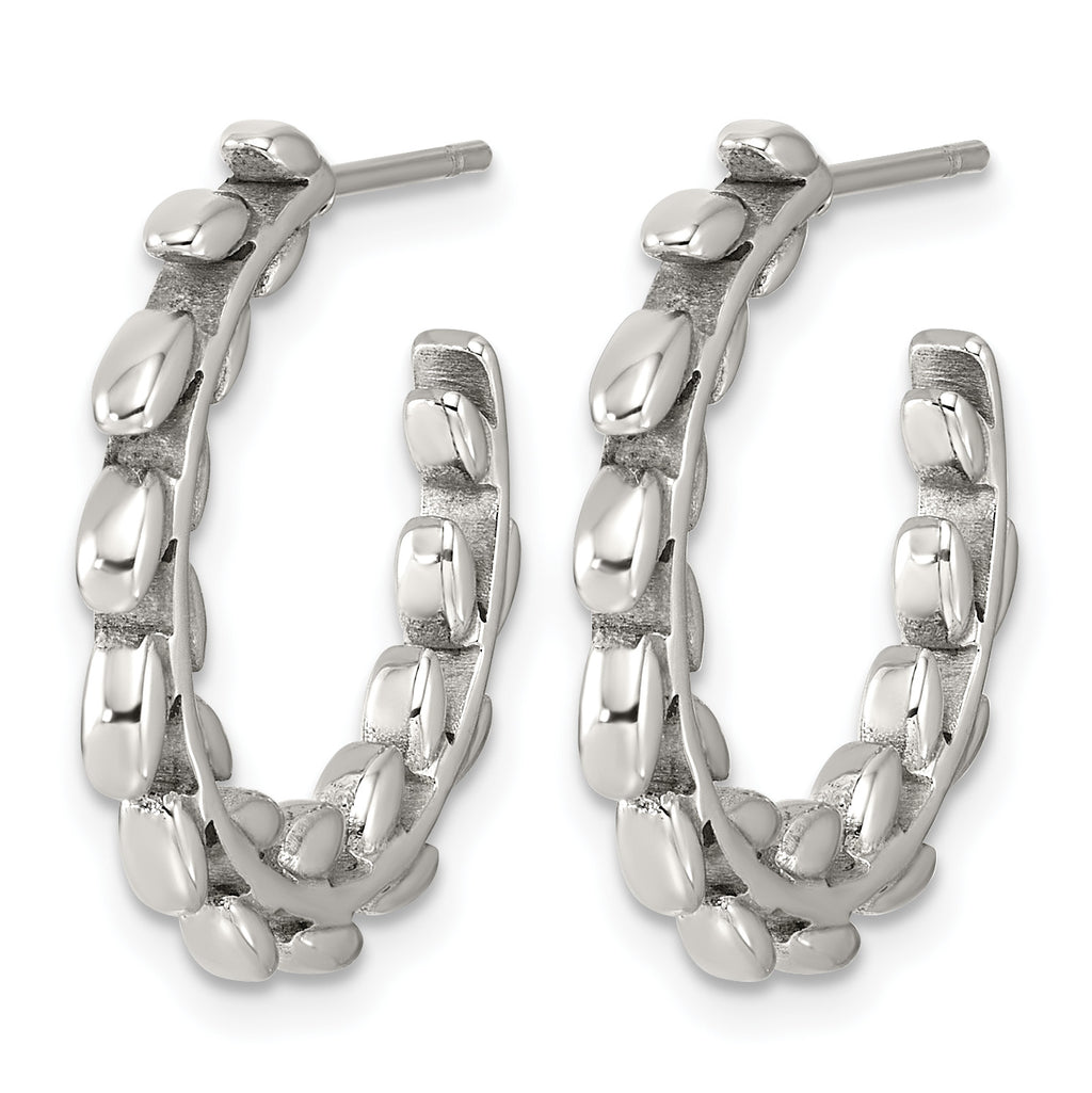 Stainless Steel C-Hoop Earrings for Women