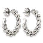 Stainless Steel C-Hoop Earrings for Women