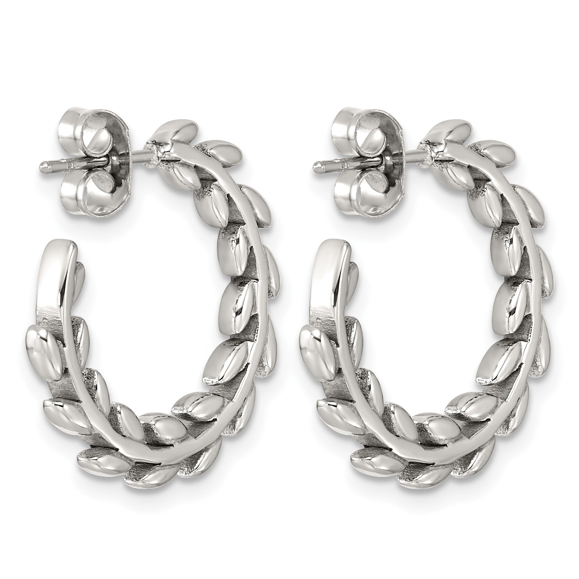 Stainless Steel C-Hoop Earrings for Women