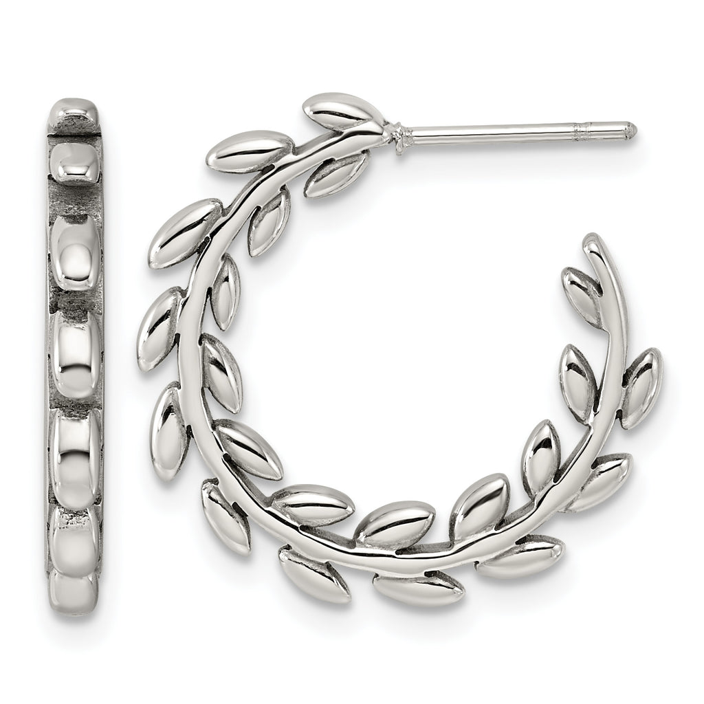 Stainless Steel C-Hoop Earrings for Women