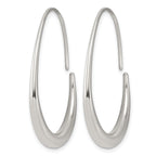Stainless Steel J-Hoop Earrings for Women