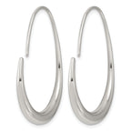 Stainless Steel J-Hoop Earrings for Women