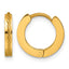 Stainless Steel Gold-Tone Hinged Huggie Hoop Earrings for Women