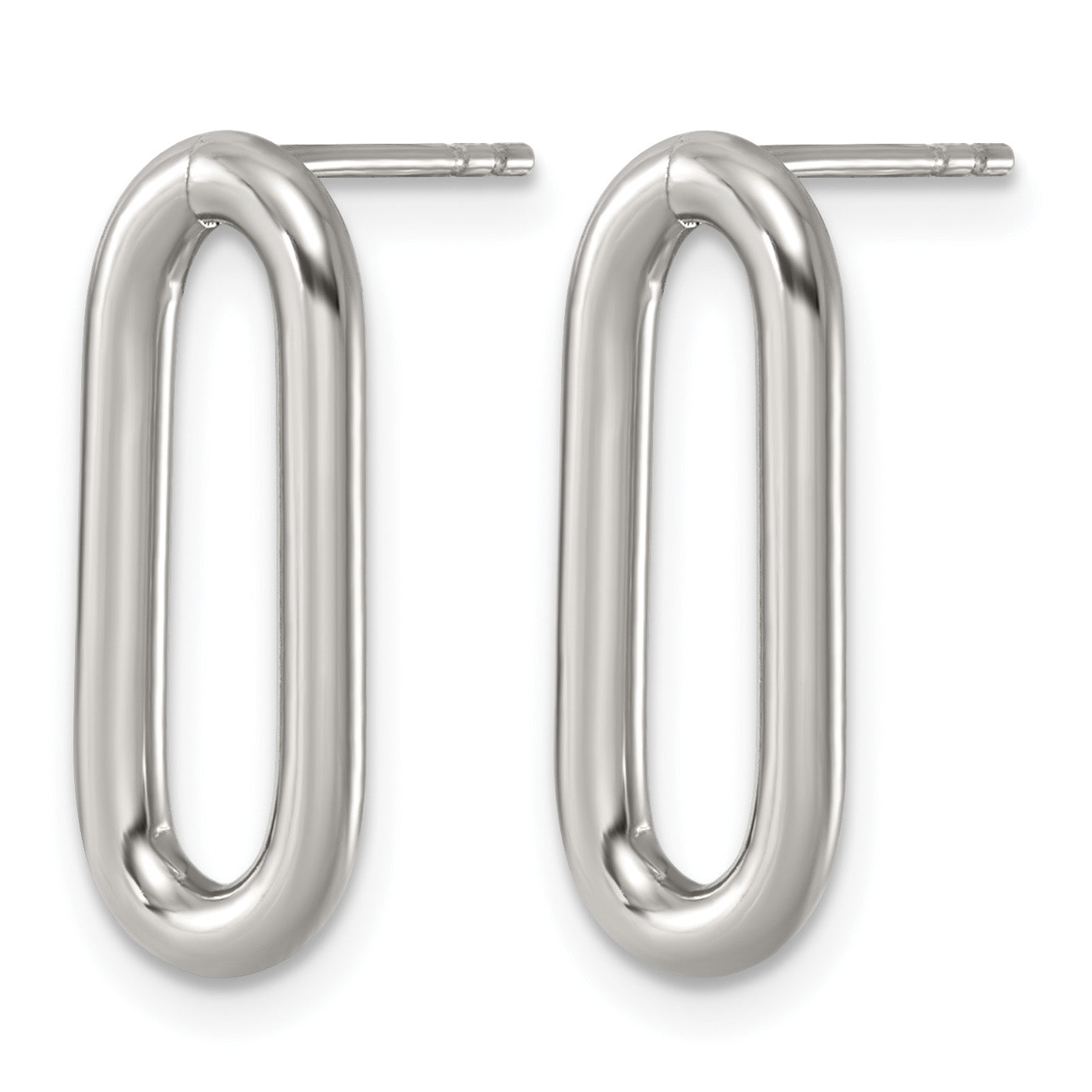 Stainless Steel Button Earrings for Women
