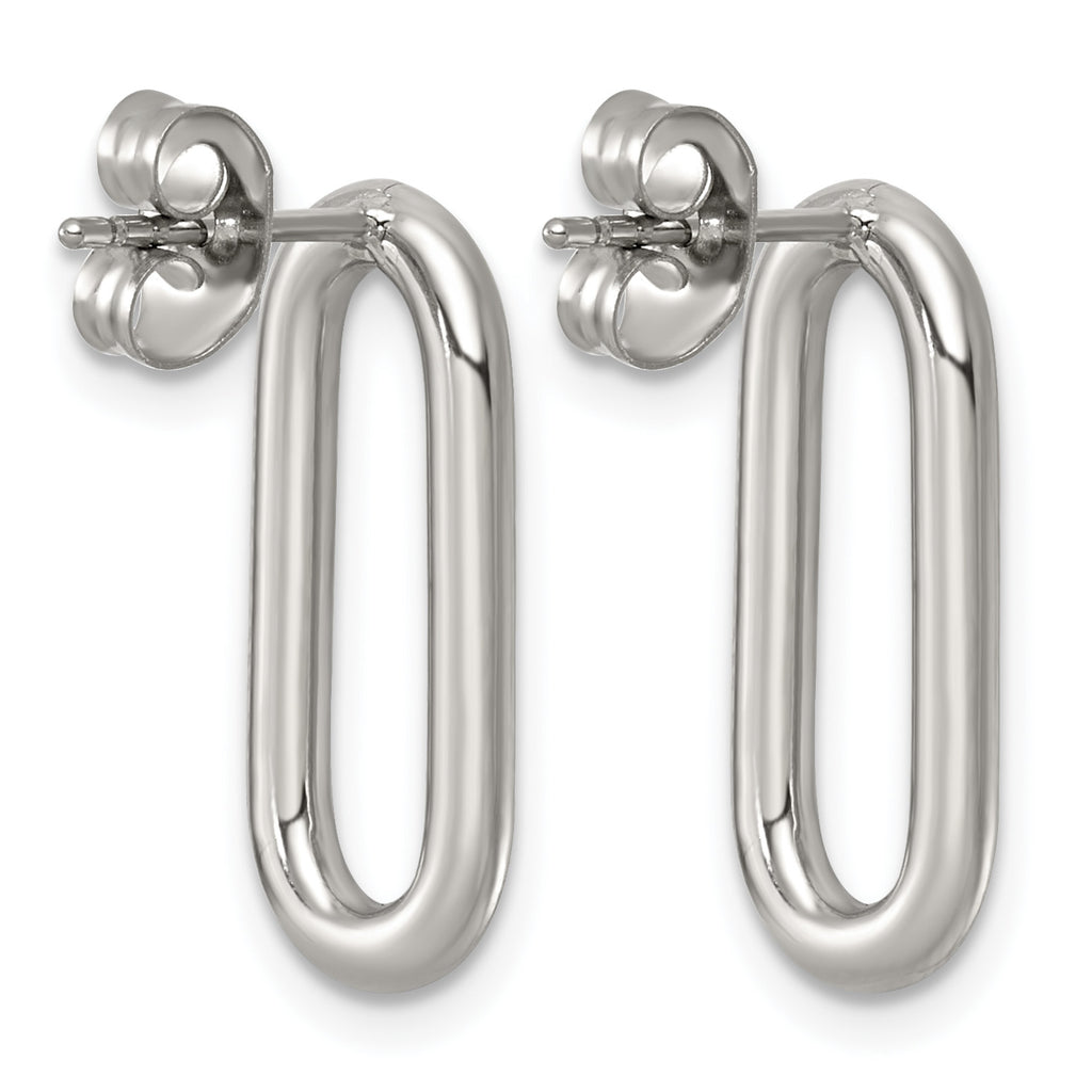 Stainless Steel Button Earrings for Women