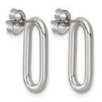 Stainless Steel Button Earrings for Women