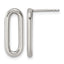 Stainless Steel Button Earrings for Women