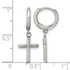 Stainless Steel Cross Drop Dangle Earrings for Women