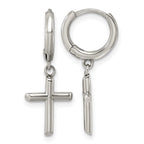 Stainless Steel Cross Drop Dangle Earrings for Women