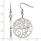 Stainless Steel Polished Drop Dangle Earrings for Women