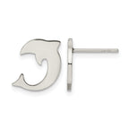 Stainless Steel Polished Button Earrings for Women