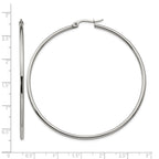 Stainless Steel Polished Hoop Earrings for Women