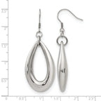 Stainless Steel Polished Teardrop Drop Dangle Earrings for Women