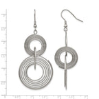 Stainless Steel Polished Drop Dangle Earrings for Women
