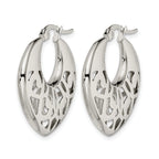 Stainless Steel Polished Creole Hoop Earrings for Women