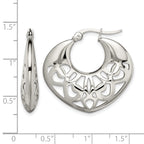 Stainless Steel Polished Creole Hoop Earrings for Women
