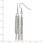 Stainless Steel Polished Drop Dangle Earrings for Women
