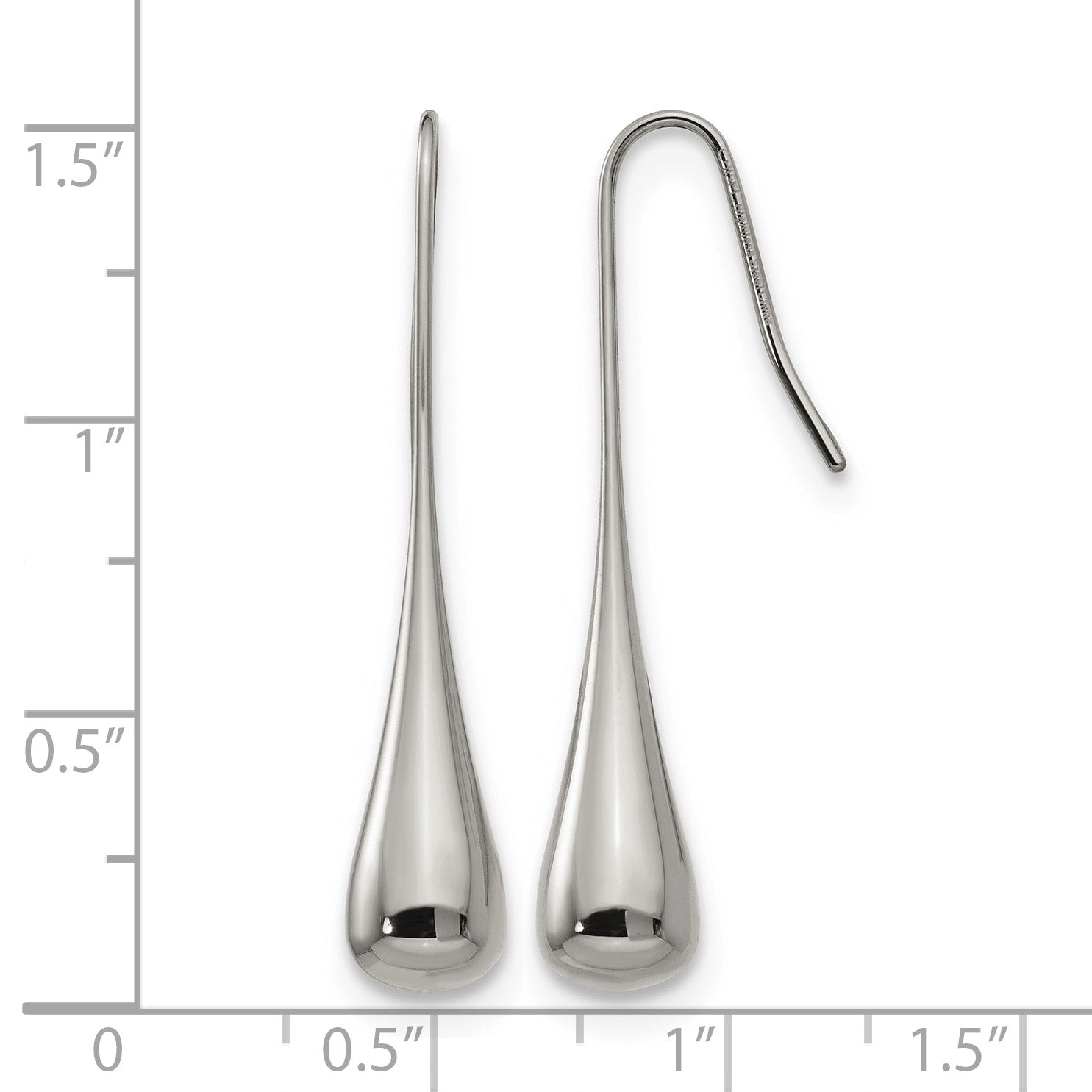 Stainless Steel Polished Drop Dangle Earrings for Women