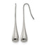 Stainless Steel Polished Drop Dangle Earrings for Women