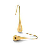 Stainless Steel Gold-Tone Polished Drop Dangle Earrings for Women