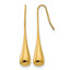 Stainless Steel Gold-Tone Polished Drop Dangle Earrings for Women
