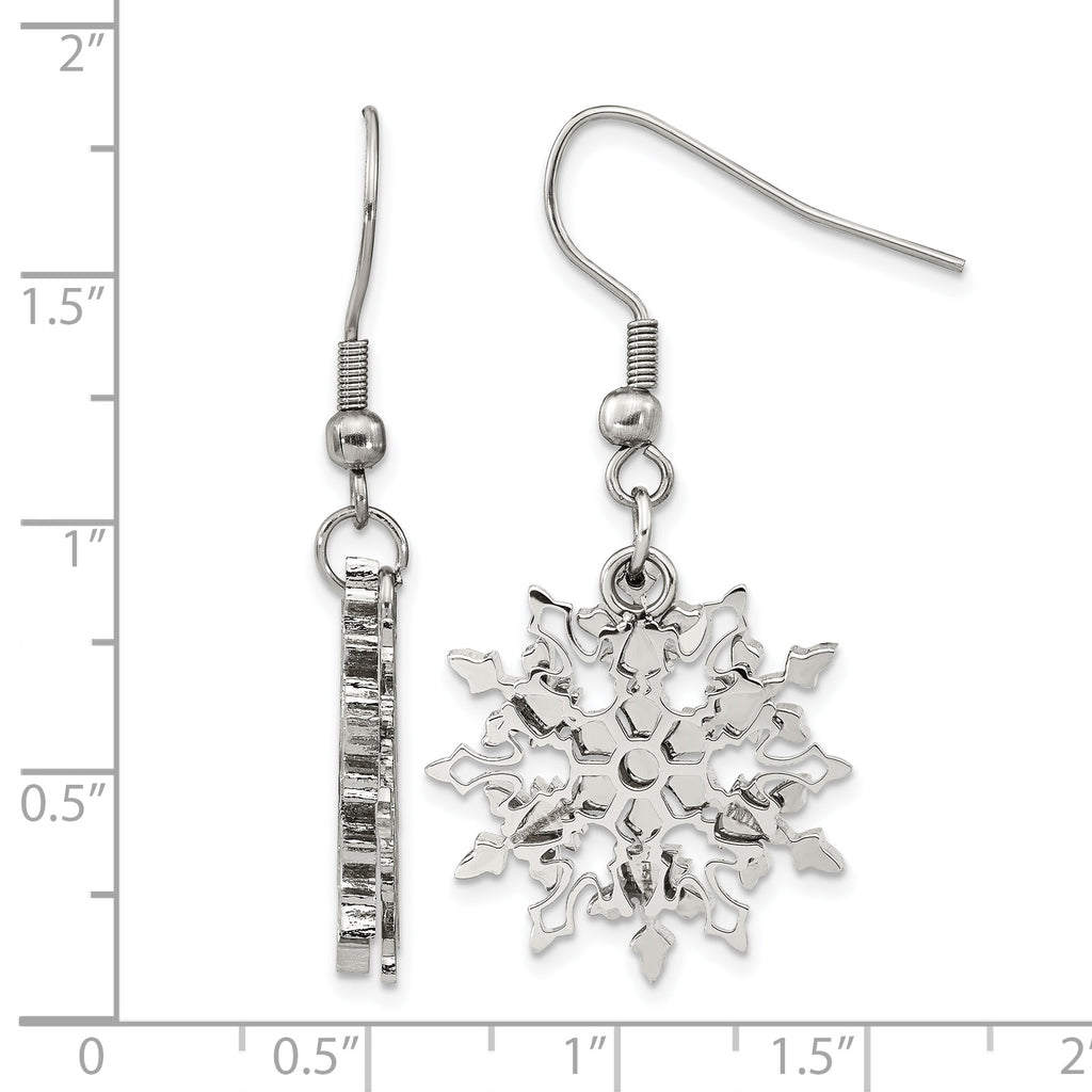 Stainless Steel Polished Drop Dangle Earrings for Women