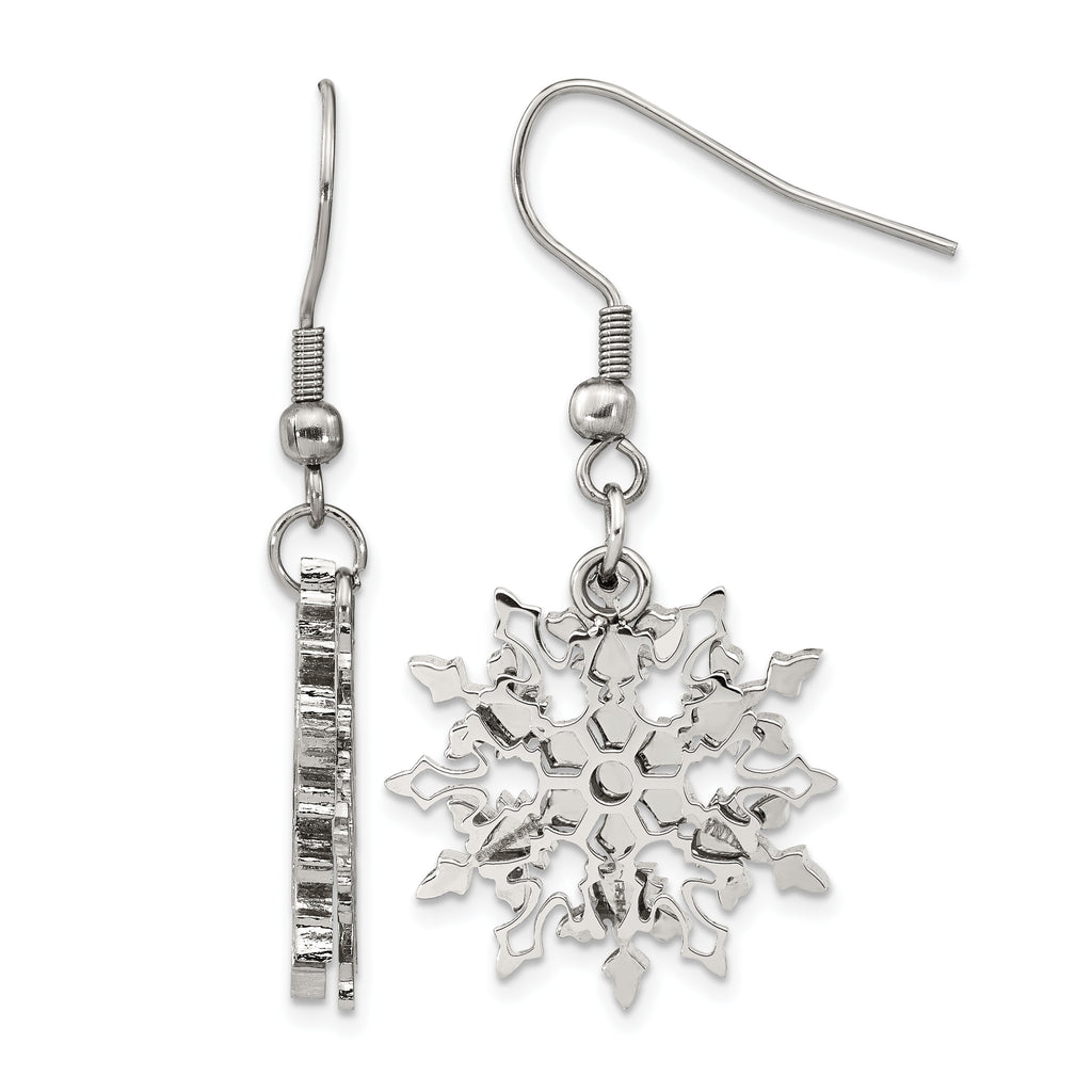 Stainless Steel Polished Drop Dangle Earrings for Women