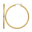 Stainless Steel Gold-Tone Polished Hoop Earrings for Women