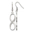 Stainless Steel Polished Infinity Cubic Zirconia Drop Dangle Earrings for Women