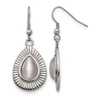 Stainless Steel Polished Drop Dangle Earrings for Women