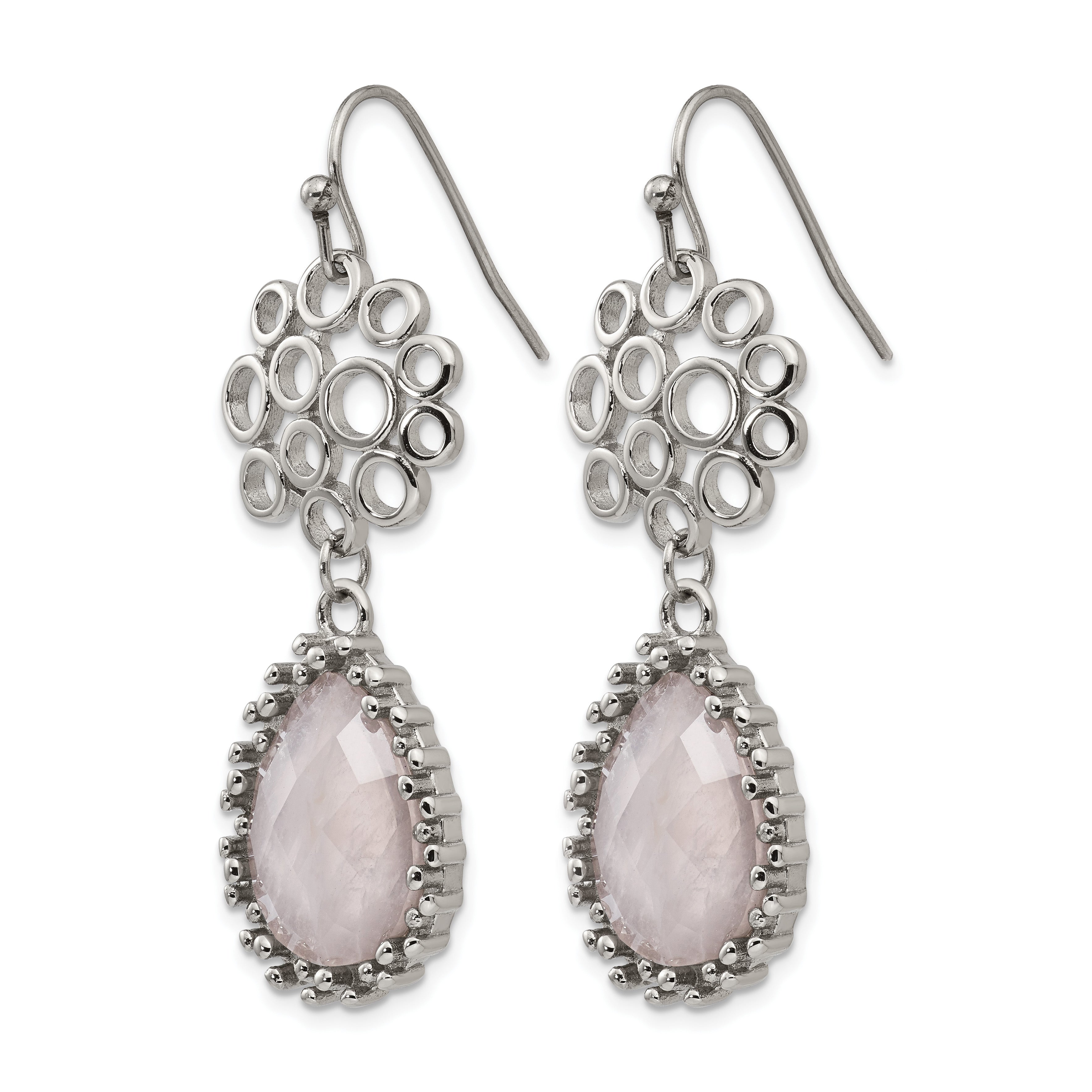 Stainless Steel Polished Drop Dangle Earrings for Women Secondary image