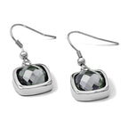 Stainless Steel Polished Square Drop Dangle Earrings for Women