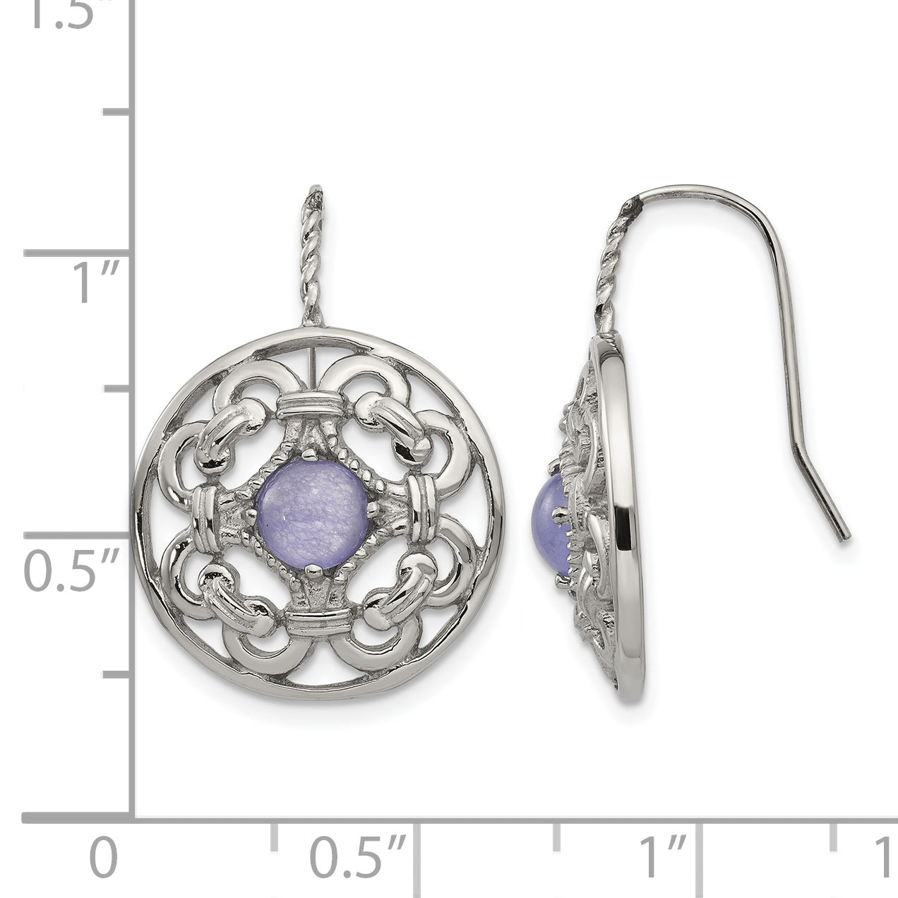 Stainless Steel Polished Drop Dangle Earrings for Women