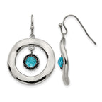 Stainless Steel Polished Drop Dangle Earrings for Women