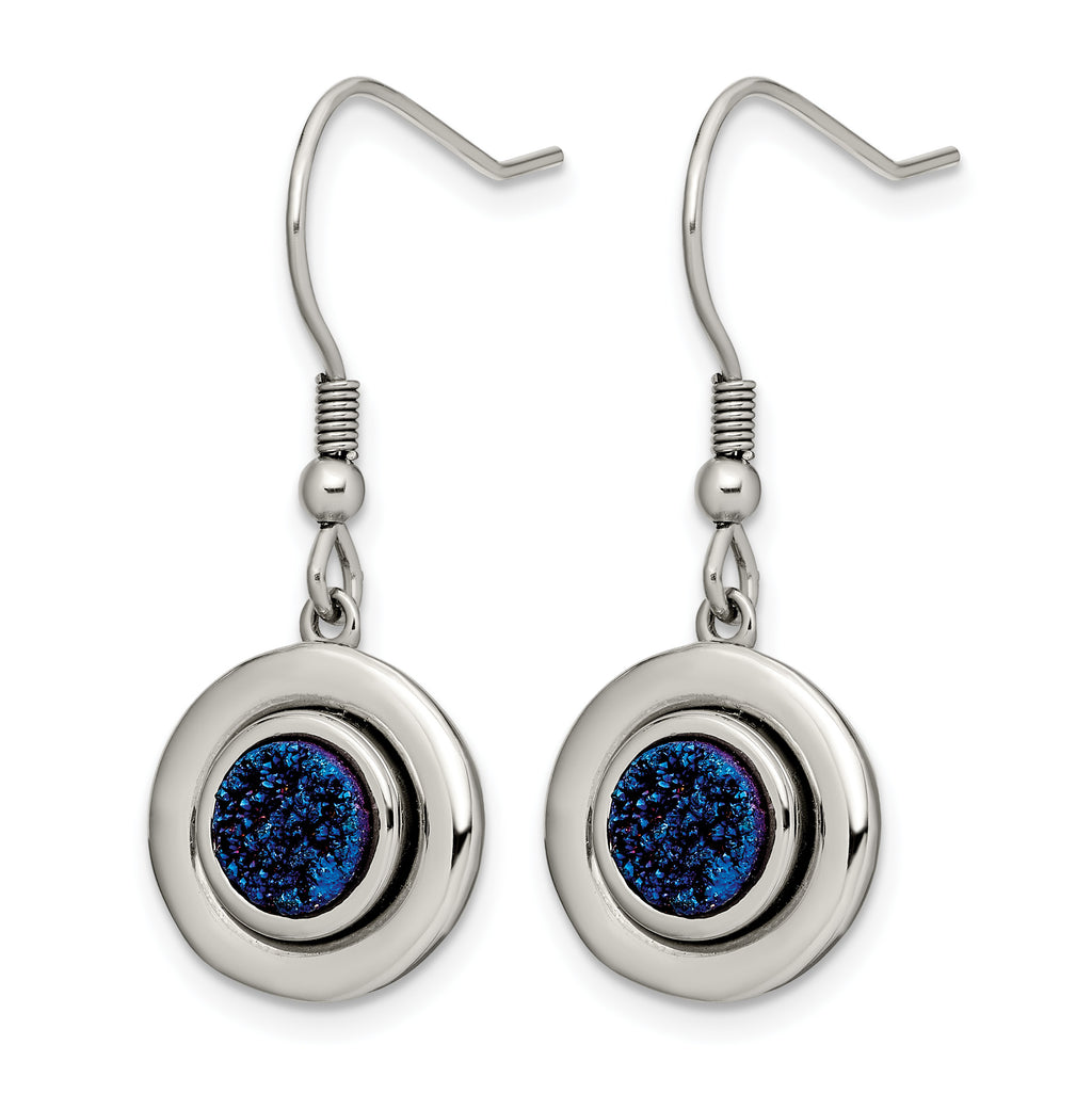Stainless Steel Polished Drop Dangle Earrings for Women