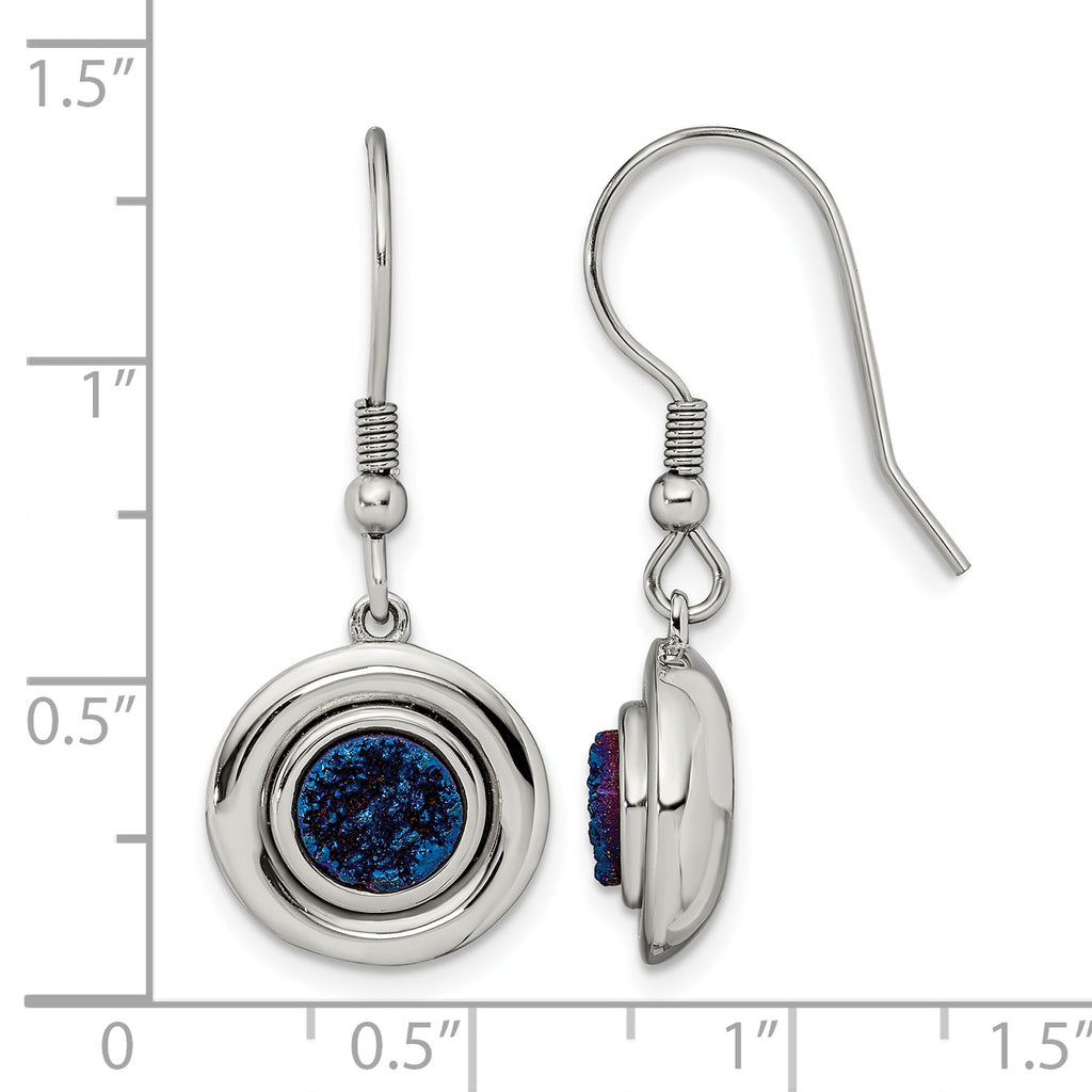Stainless Steel Polished Drop Dangle Earrings for Women