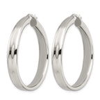 Stainless Steel Polished Hoop Earrings for Women