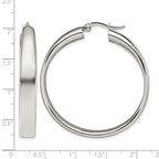 Stainless Steel Polished Hoop Earrings for Women