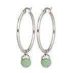 Stainless Steel Polished Hoop Earrings for Women