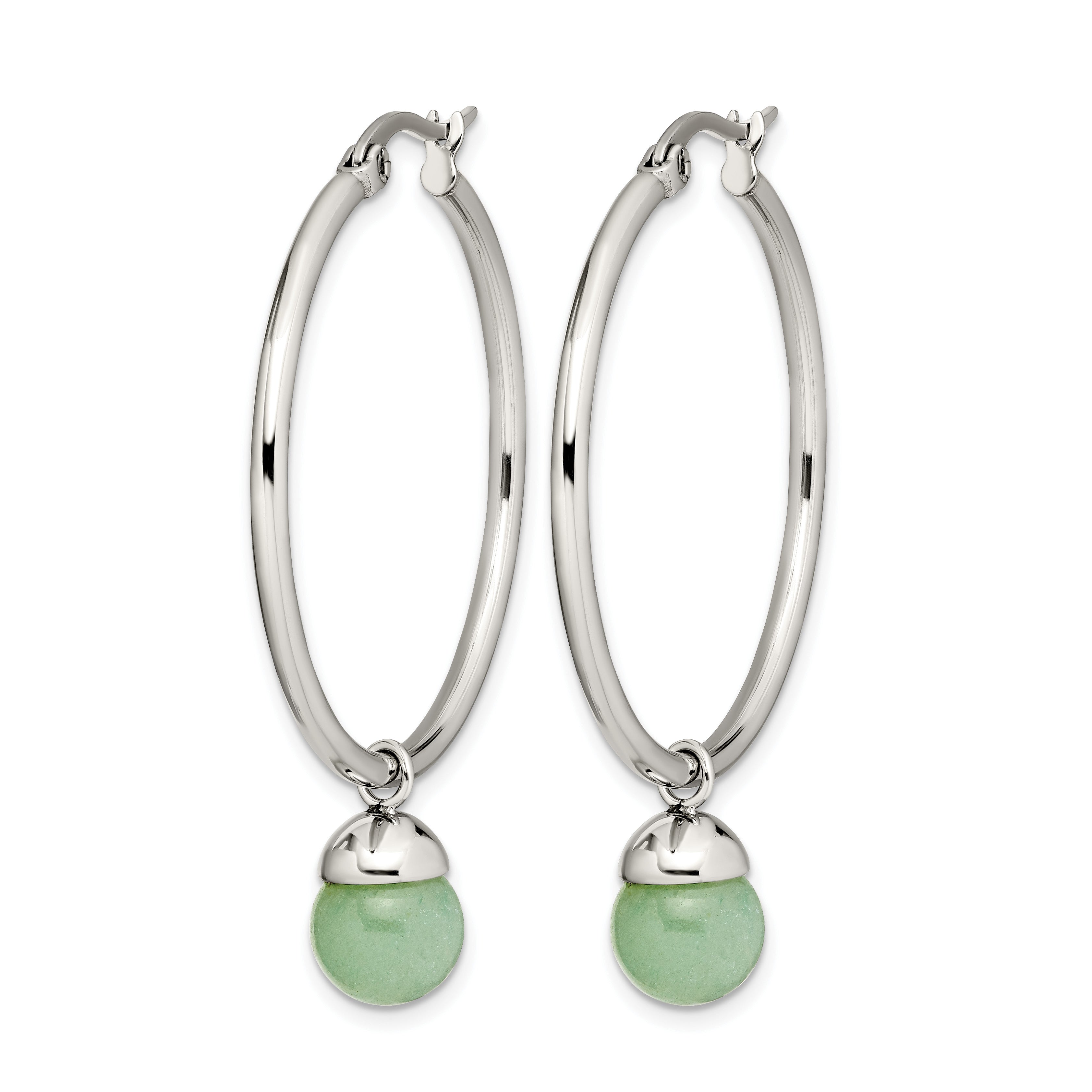 Stainless Steel Polished Hoop Earrings for Women