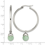 Stainless Steel Polished Hoop Earrings for Women