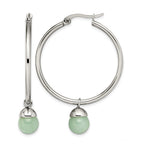 Stainless Steel Polished Hoop Earrings for Women